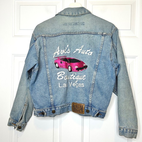 Marithe Francois Girbaud Denim Jacket Avis Auto Boutique Las Vegas Vintage S - Picture 2 of 9